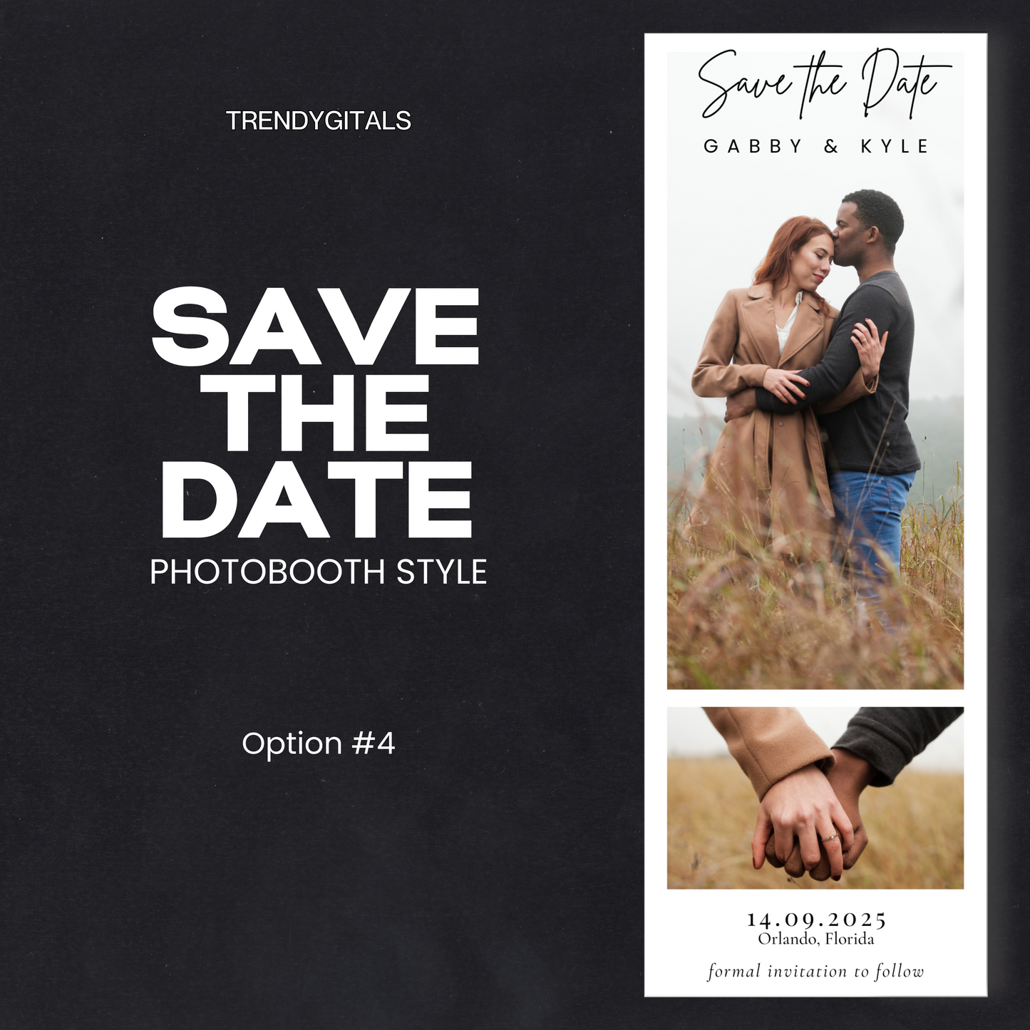 Save the Date Photobooth Template Bundle - US Letter Size