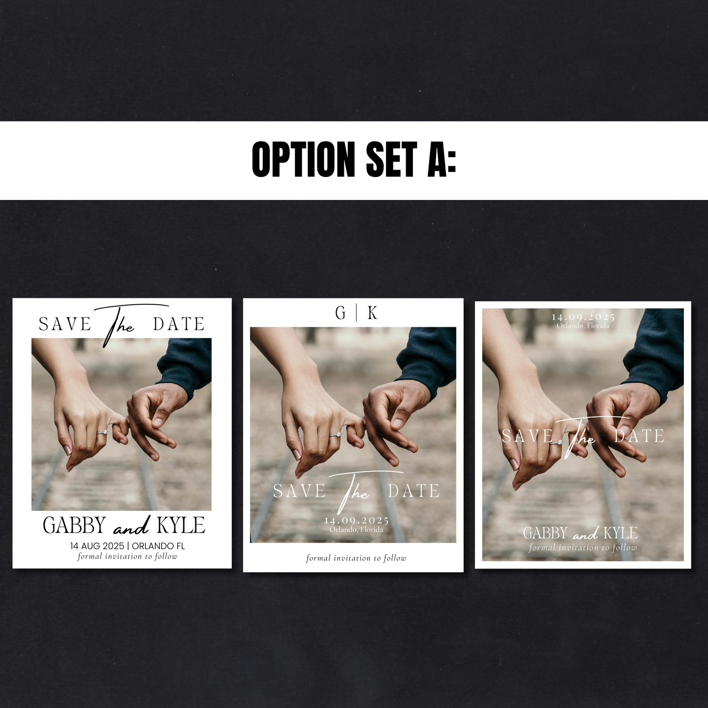 Classic Save the Date Template Bundle - US Letter Size