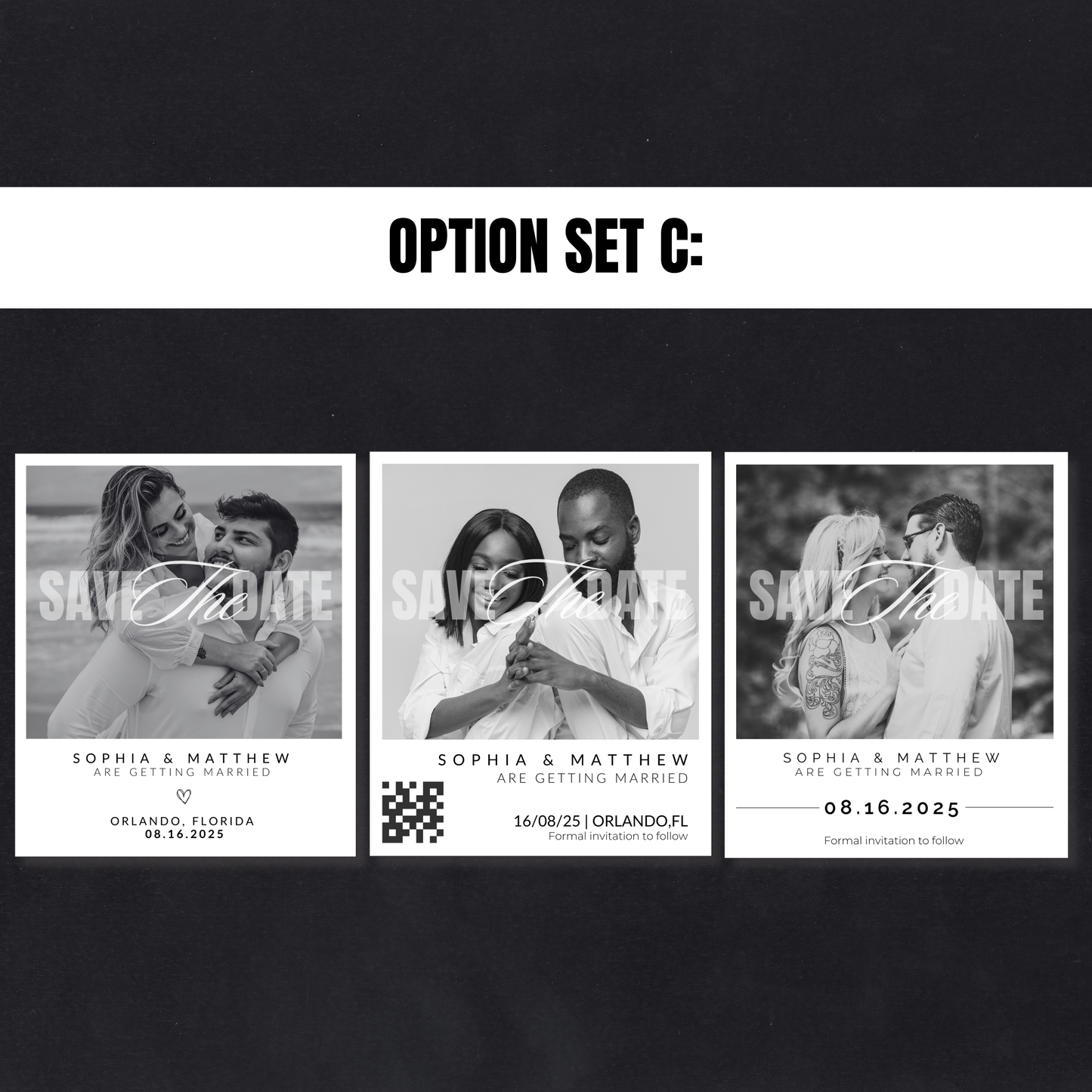 Classic Save the Date Template Bundle - US Letter Size