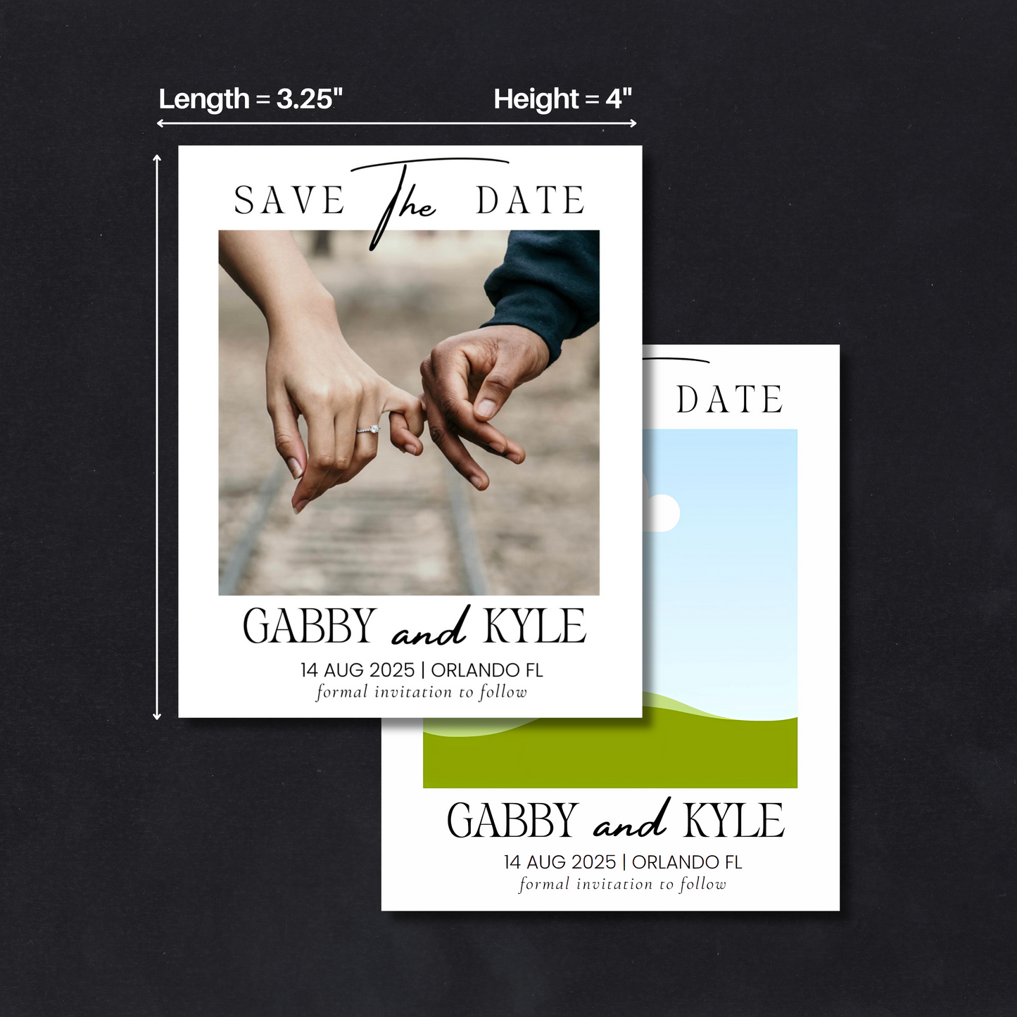 Classic Save the Date Template Bundle - US Letter Size