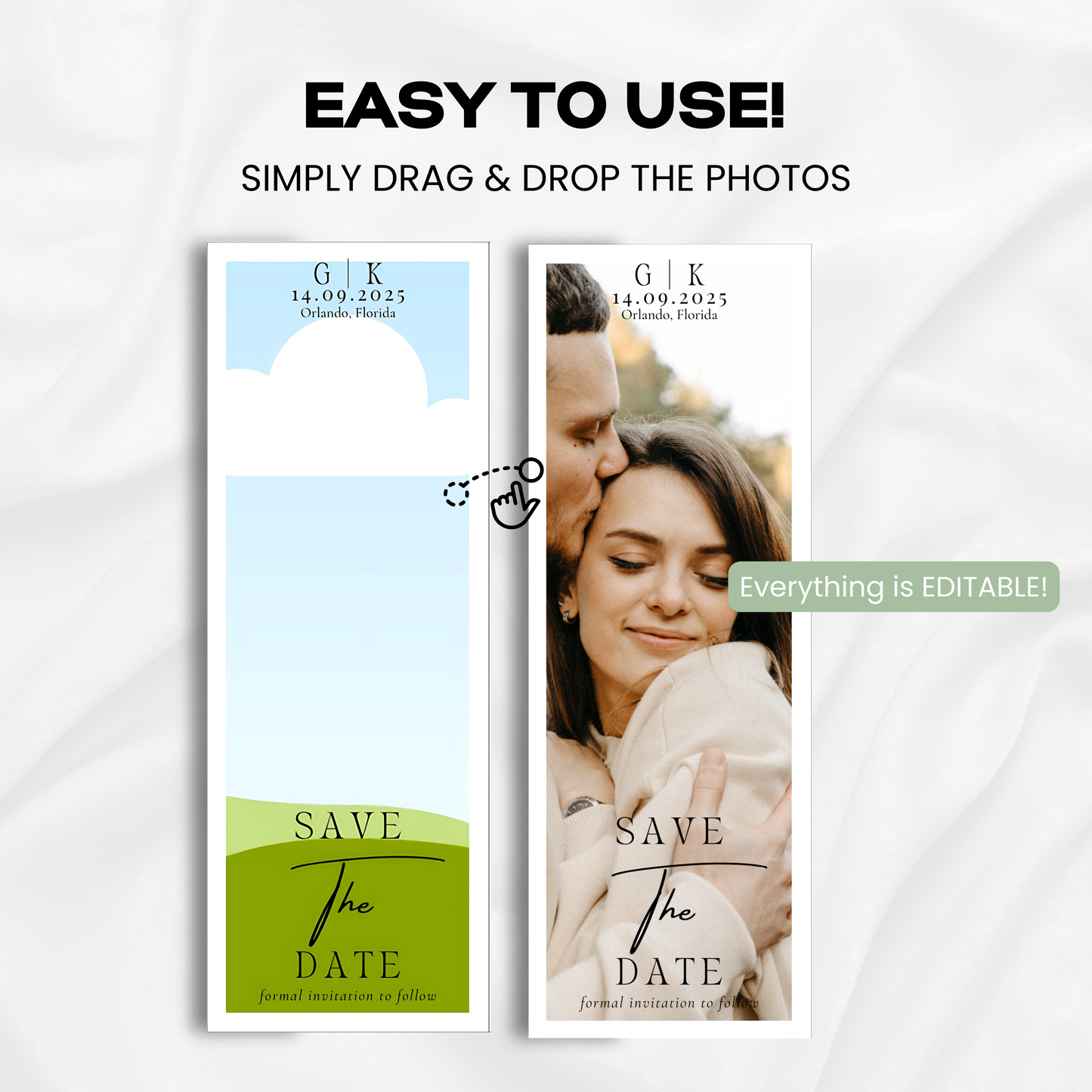 Save The Date | Photobooth Style #1 - US Letter Size