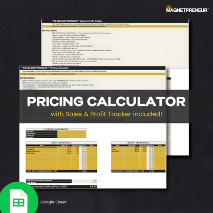 The Magnetpreneur™ Pricing Calculator & Sales Profit Tracker (Google Sheet)