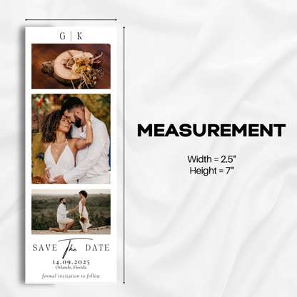 Save The Date | Photobooth Style #3 - US Letter Size