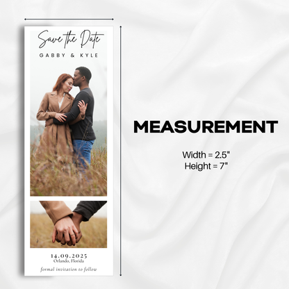 Save The Date | Photobooth Style #4 - US Letter Size