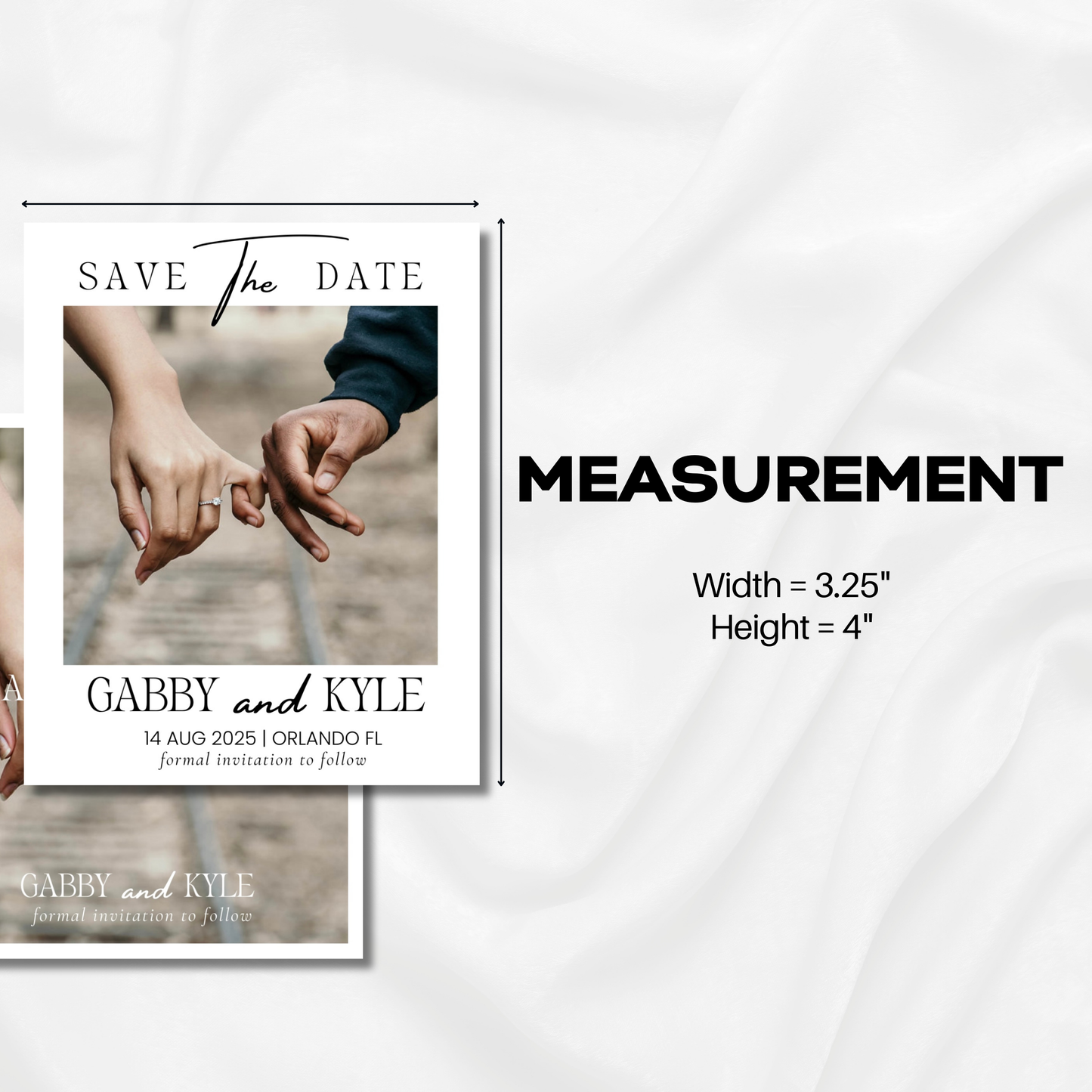 Save The Date | Classic Style #1 - US Letter Size