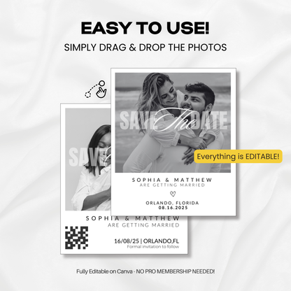 Save The Date | Classic Style #3 - US Letter Size