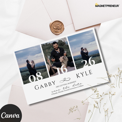 Save The Date | Classic Style Template – 4x6" (A6 Size)