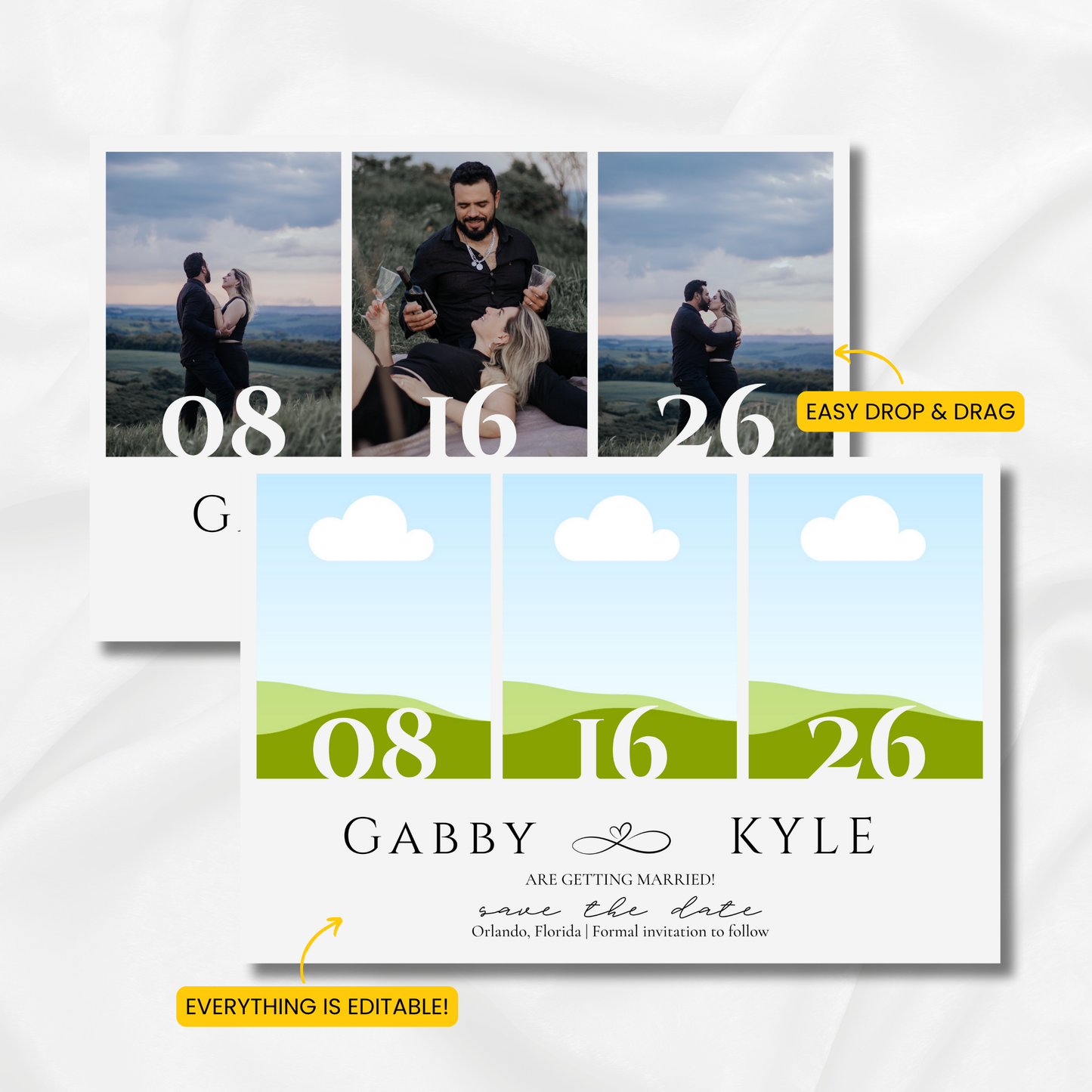 Save The Date | Classic Style Template – 4x6" (A6 Size)
