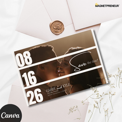 Save The Date | Photostrip Style – 4x6" (A6 Size)