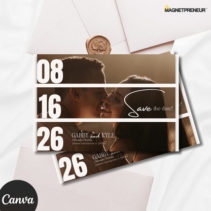Save The Date | Photostrip Style – 4x6" (A6 Size)
