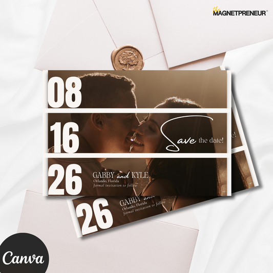 Save The Date | Photostrip Style – 4x6" (A6 Size)