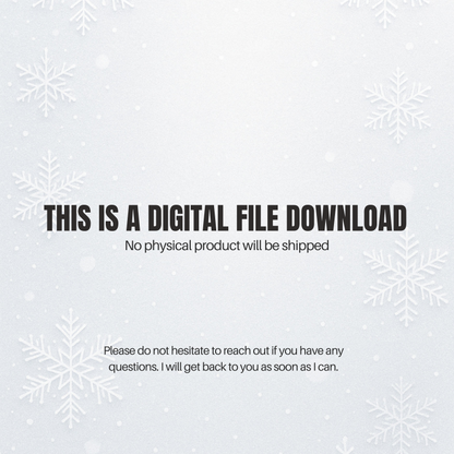 Custom Christmas & Holiday Magnet Design Bundle | Canva Digital Template - 63.5x63.5MM (2.5x2x.5")