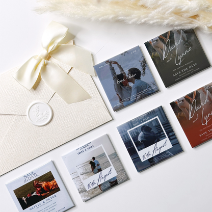 Save the Date Templates – Modern Romance Collection (63.5x63.5MM)