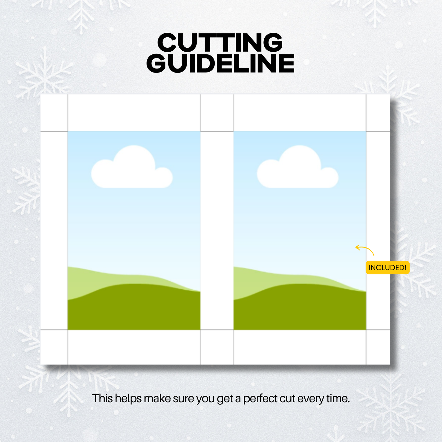 Christmas Card Backing Bundle - 4x6"