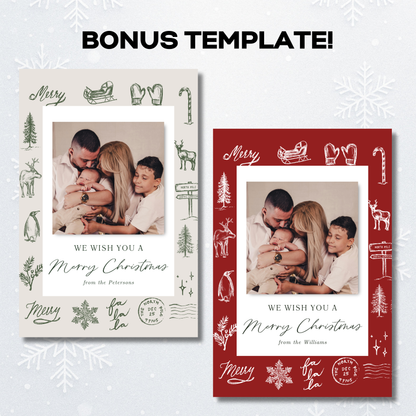 Christmas Card Backing Bundle - 4x6"