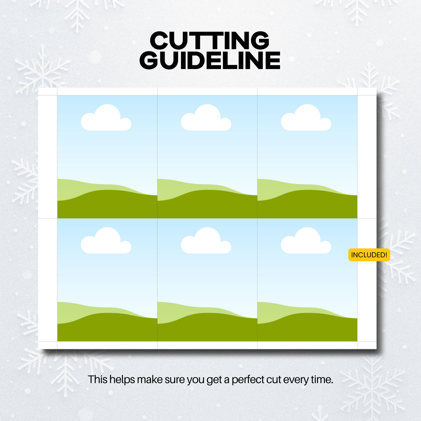 Holiday Flexible Photo Magnet Templates - 3.25x4"