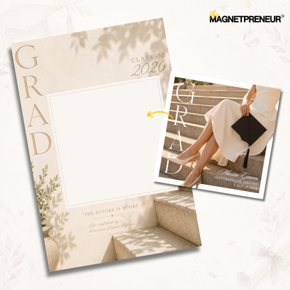 Graduation Card Backing Bundle - 4x6" (Non-Editable)