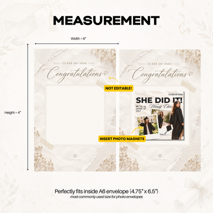 Graduation Card Backing Bundle - 4x6" (Non-Editable)