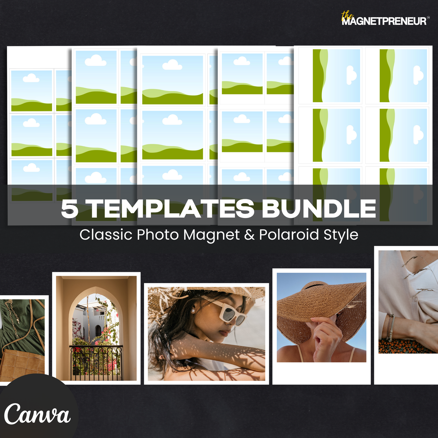 The Ultimate Photo Magnet Template Bundle - US Letter Size