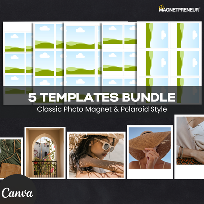 The Ultimate Photo Magnet Template Bundle - US Letter Size