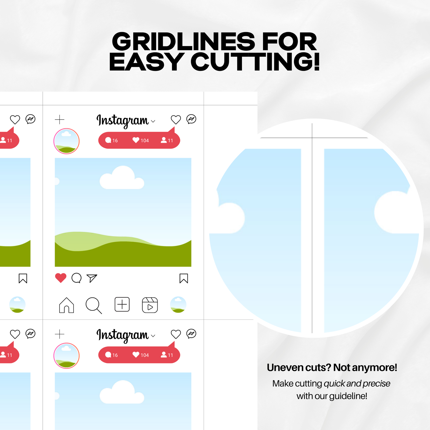 Instagram Photo Magnet Template
