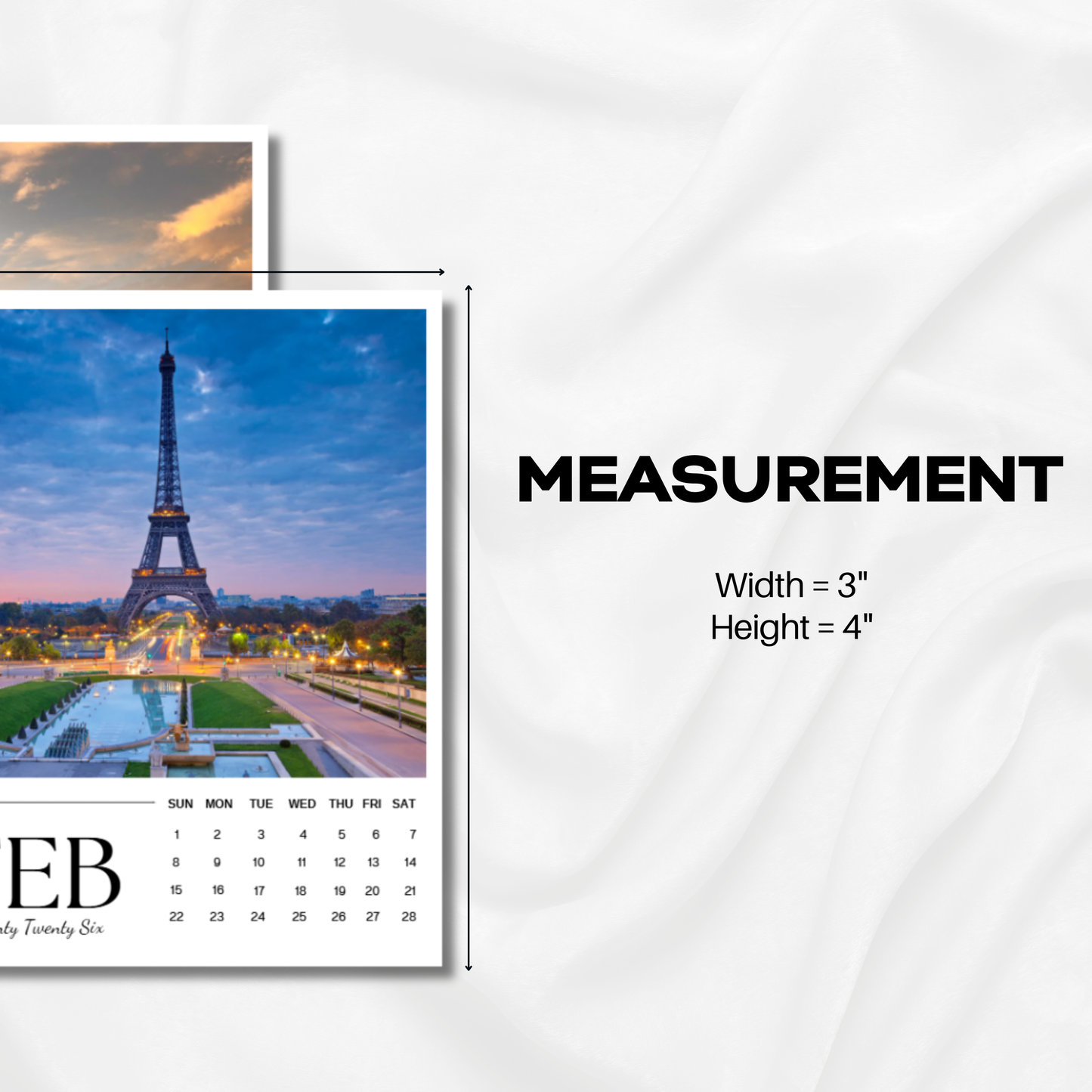 Calendar Photo Magnet Template (2025-2026)