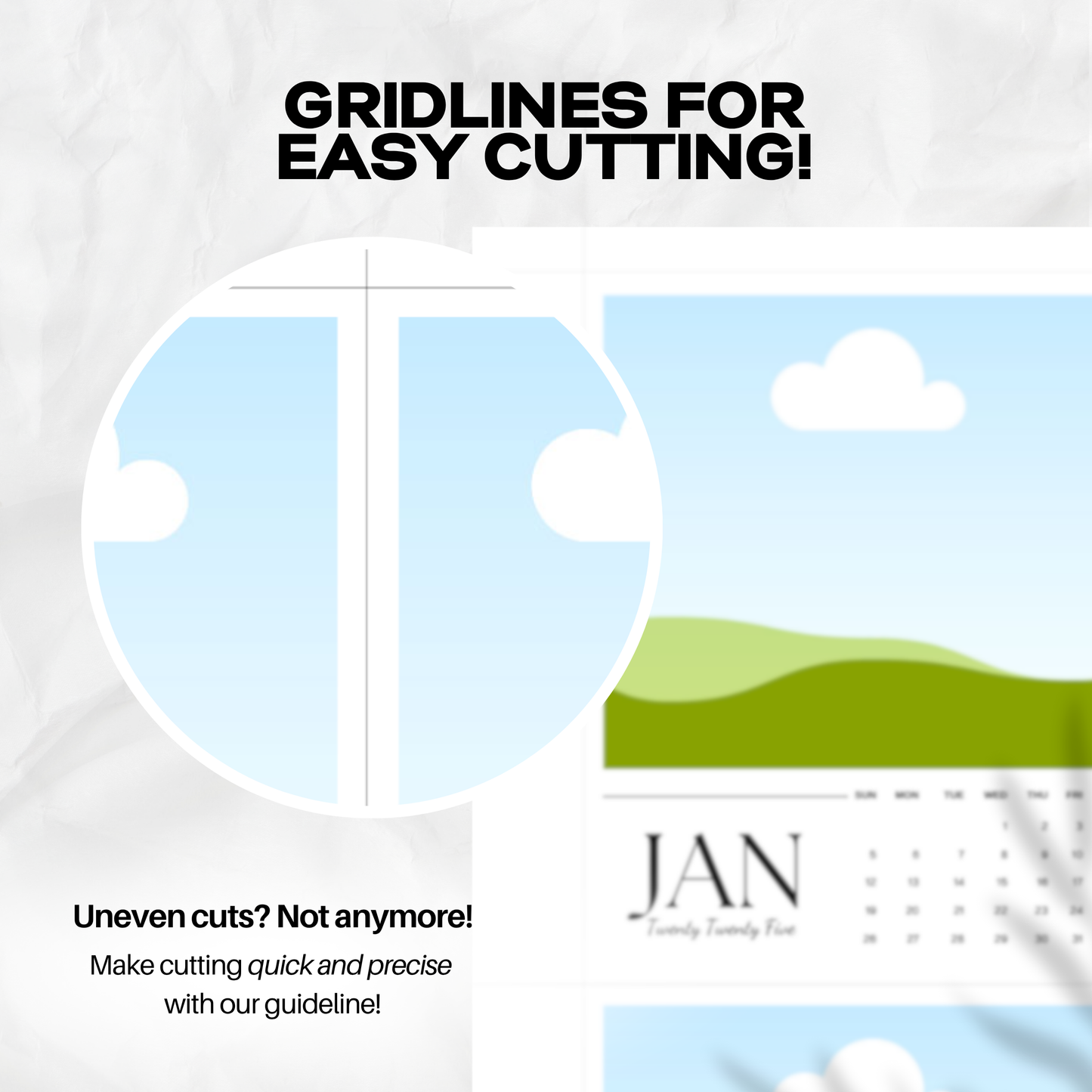 Calendar Photo Magnet Template (2025-2026)