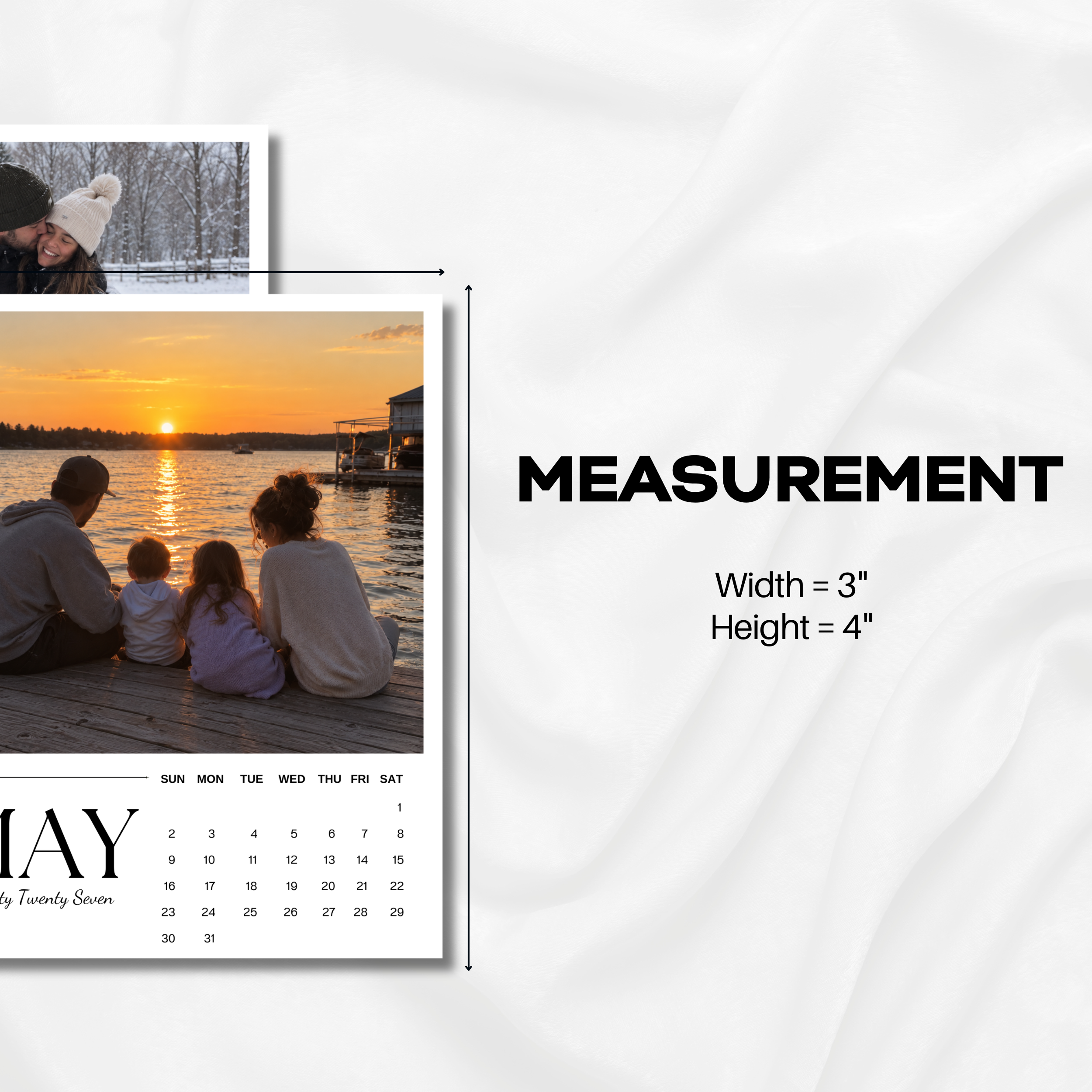 Calendar Photo Magnet Template (2026-2027)