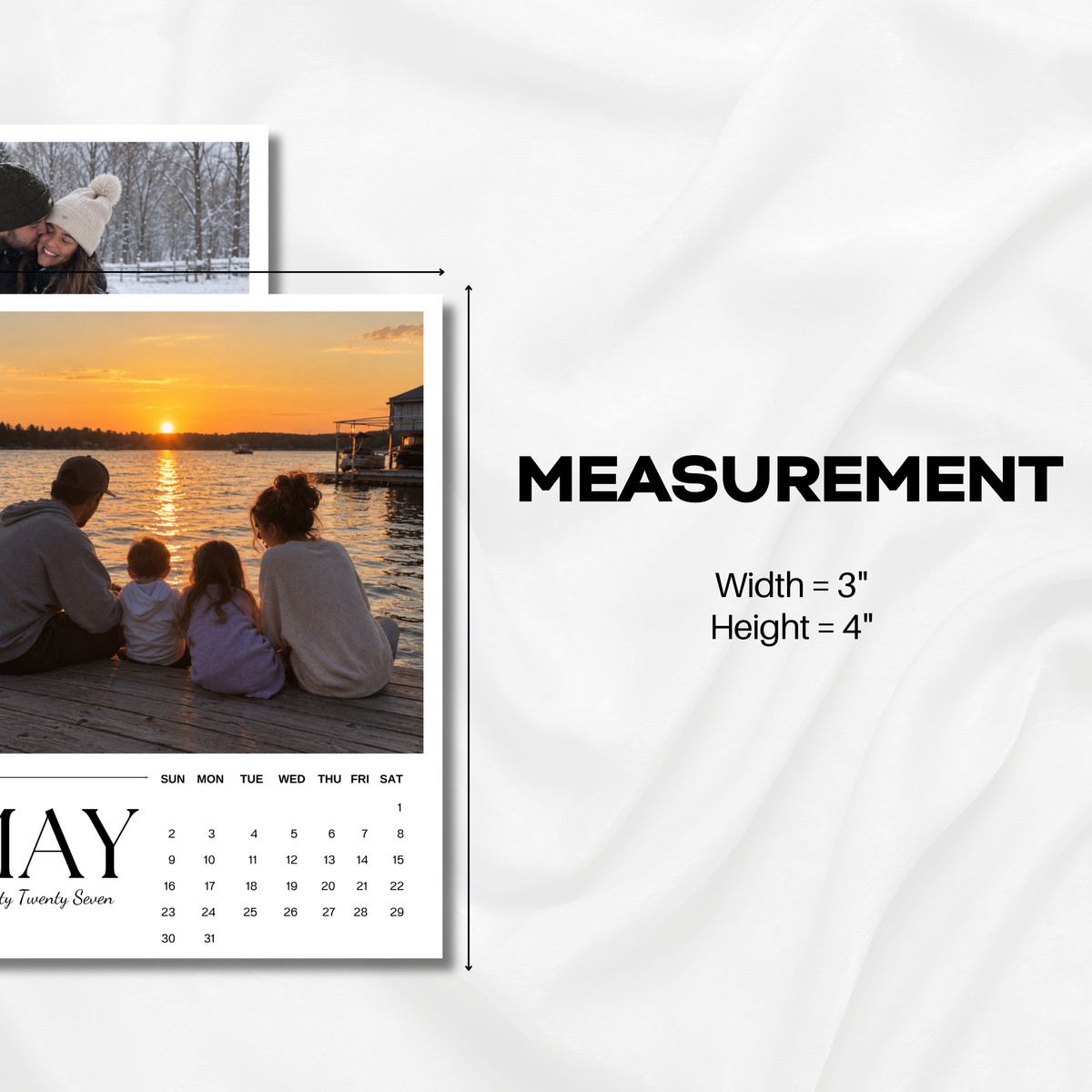 Calendar Photo Magnet Template (2026-2027)